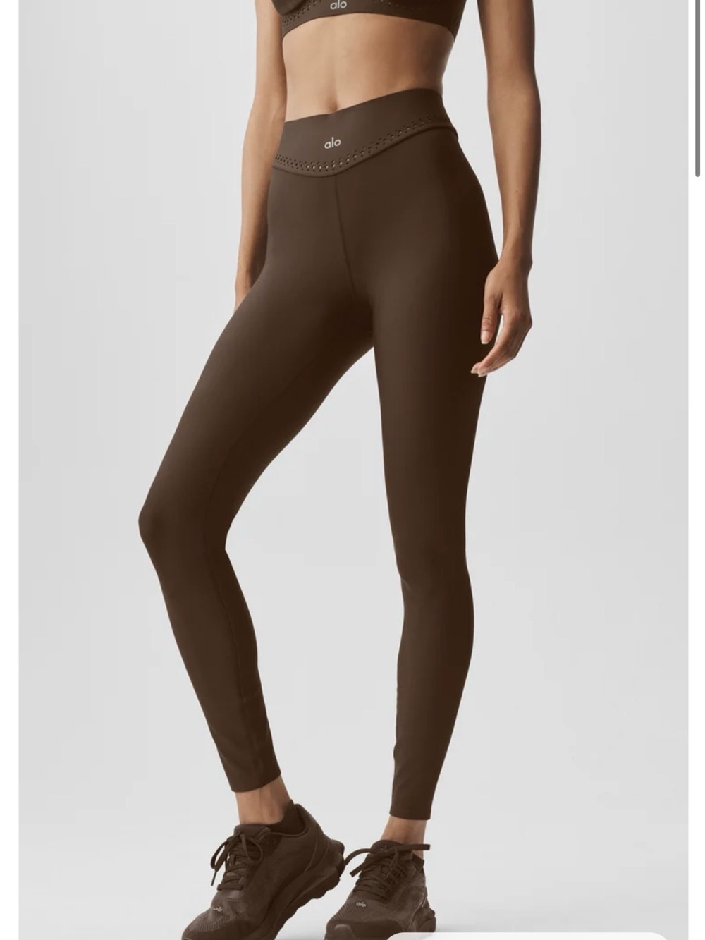 NEW STYLE Alo yoga airlift high-waist Superstar legging - espresso